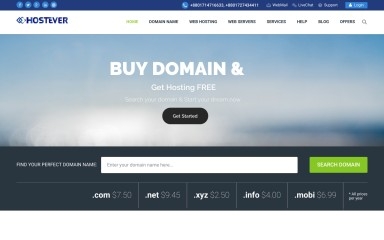 http://hostever.com.bd screenshot