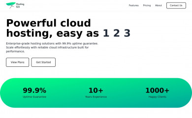 hosting123.com.au screenshot