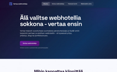 hostingvertailu.biz screenshot
