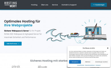 hostingwerft.de screenshot