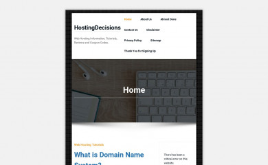 hostingdecisions.com screenshot