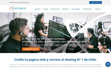 hostingplus.cl screenshot