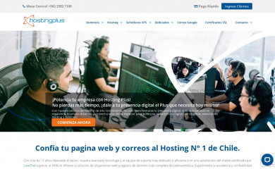 hostingplus.cl screenshot