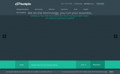 hostmysite.com screenshot