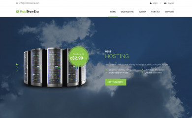 hostnewera.com screenshot