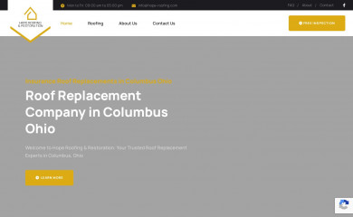 hope-roofing.com screenshot