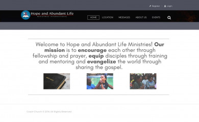hopeandabundantlife.org screenshot