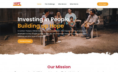 hopeforhilltribes.org screenshot