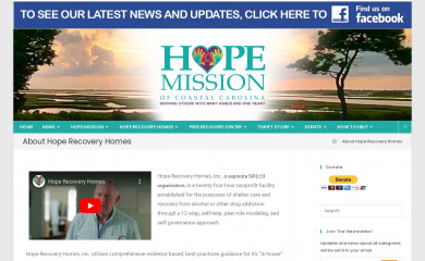 hoperecoveryhomes.org screenshot