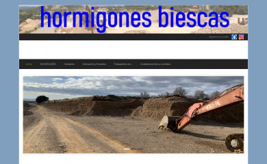 hormigonesbiescas.es screenshot
