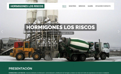 hormigoneslosriscos.es screenshot