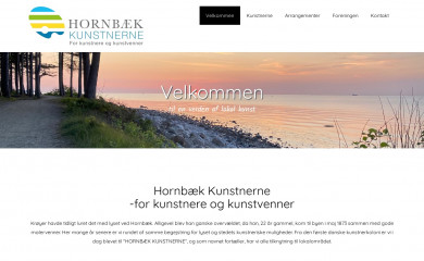 hornbaekkunstnerne.dk screenshot