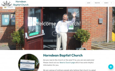 horndeanbaptistchurch.org.uk screenshot