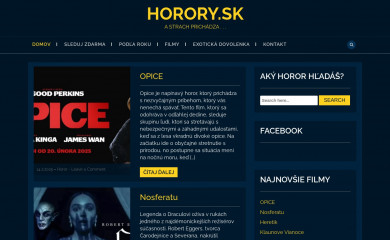 horory.sk screenshot