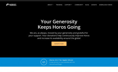 horosproject.org screenshot