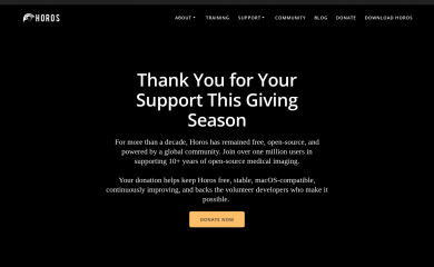 horosproject.org screenshot