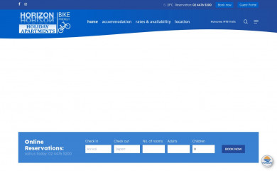 horizonapartmentsnarooma.com.au screenshot