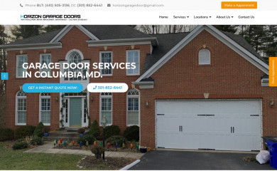 horizongaragedoor.net screenshot