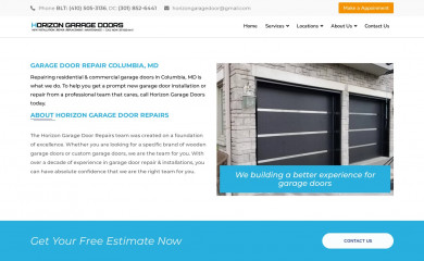 horizongaragedoor.net screenshot