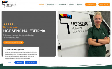 horsensmalerfirma.dk screenshot