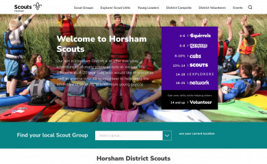 horshamscouts.com screenshot