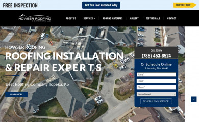 howserroofing.com screenshot