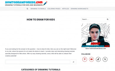 howtodrawforkids.com screenshot