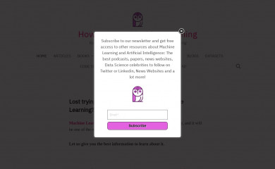 howtolearnmachinelearning.com screenshot