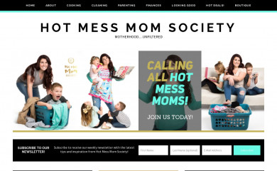 hotmessmomsociety.com screenshot