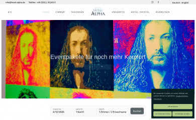 hotel-alpha.de screenshot