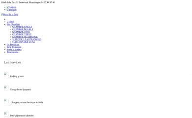 hotel-dela-paix.com screenshot