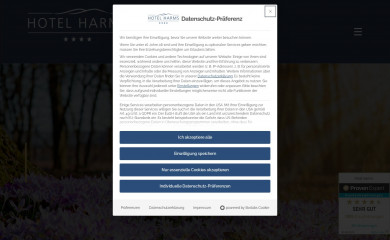 hotel-harms.de screenshot
