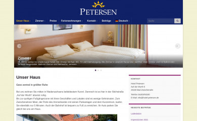 hotel-petersen.de screenshot
