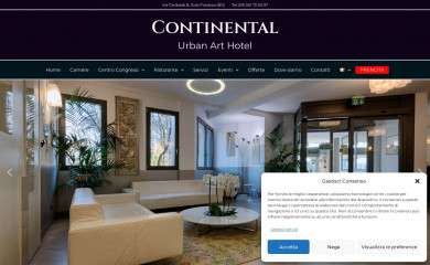 hotelcontinentalbologna.it screenshot