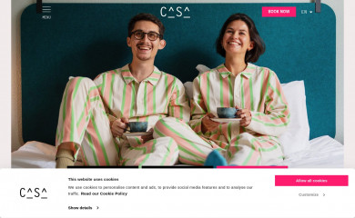 hotelcasa.nl screenshot