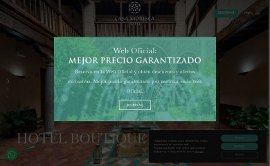 hotelcasamorisca.com screenshot