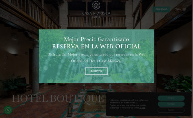 hotelcasamorisca.com screenshot