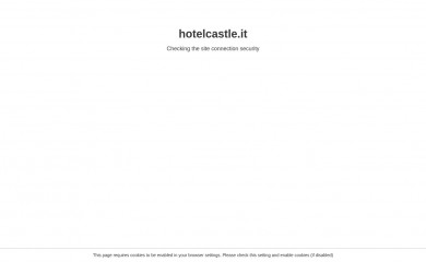 hotelcastle.it screenshot