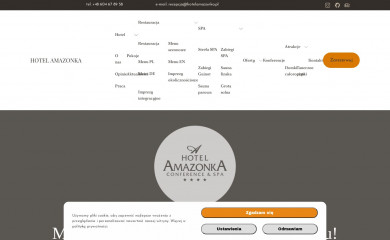 hotelamazonka.pl screenshot