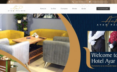 hotelayarpalace.bg screenshot