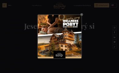 hotelbachledka.com screenshot
