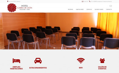 hotelgarradeleon.cl screenshot