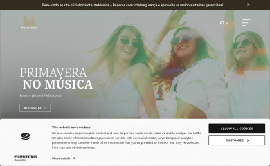 hoteldamusica.com screenshot