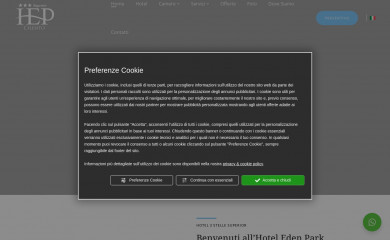 hoteledenparkcilento.it screenshot