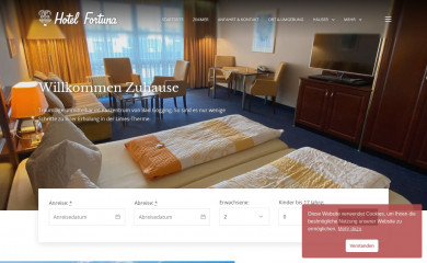hotelfortuna.de screenshot