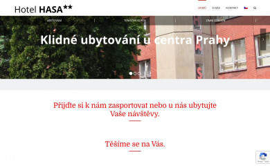 hotelhasa.cz screenshot