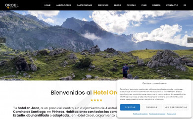 hoteloroeljaca.com screenshot