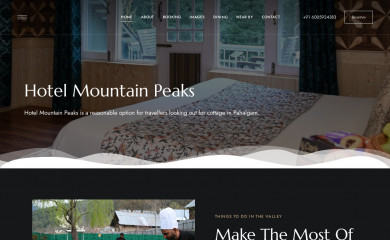 hotelmountainpeaks.com screenshot