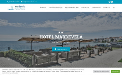 hotelmardevela.com screenshot