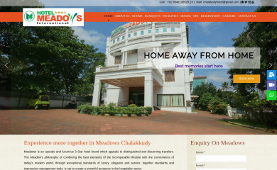 hotelmeadows.in screenshot